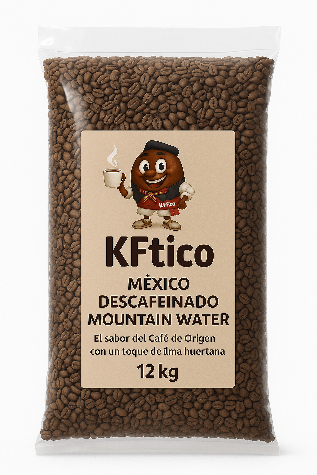 MEXICO DESCAFEINADO KFTICO GRANO BOLSA 1K - 12K